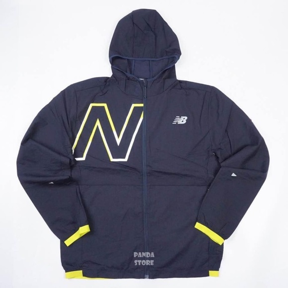 BRAND NEW men new balance printed impact run packable light jacket size XL - Picture 7 of 9
